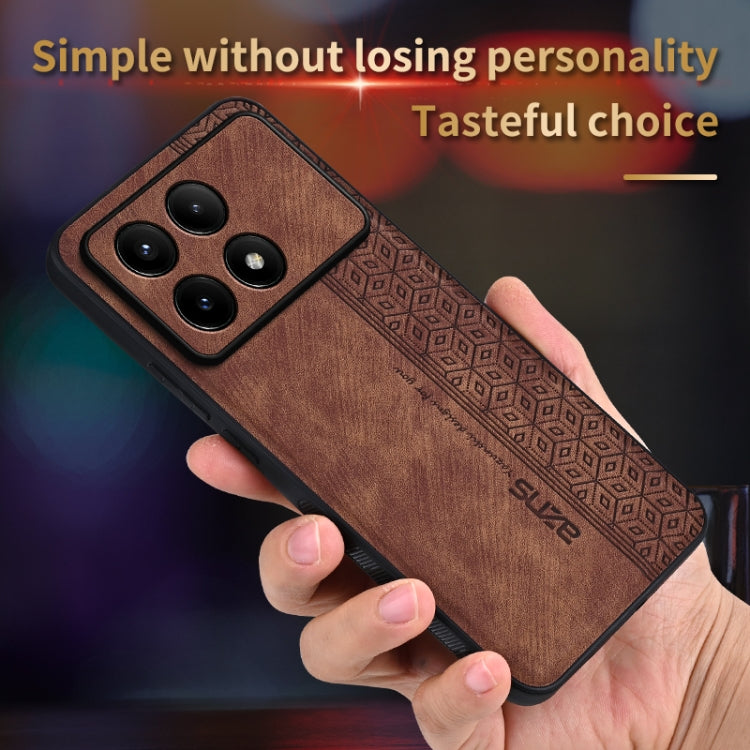 For Xiaomi Redmi K70 AZNS 3D Embossed Skin Feel Phone Case(Black)