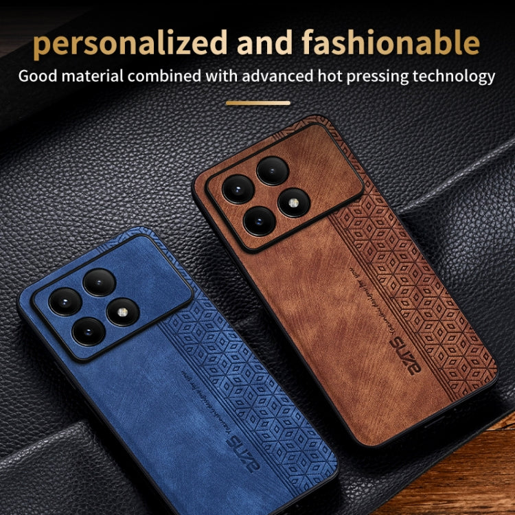 For Xiaomi Redmi K70 AZNS 3D Embossed Skin Feel Phone Case(Dark Green)