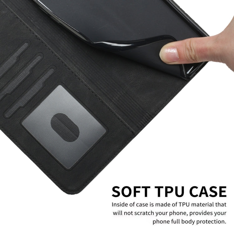 For Google Pixel 9 Cubic Skin Feel Flip Leather Phone Case(Black)
