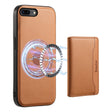 For iPhone 8 Plus/7 Plus Denior Cowhide Texture Leather MagSafe Detachable Wallet Phone Case(Khaki) - free shipping - PMC TechLife - Order now!
