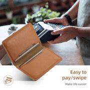 For iPhone 16 Plus Denior Cowhide Texture Leather MagSafe Detachable Wallet Phone Case(Khaki)