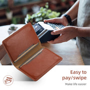 For iPhone 16 Pro Max Denior Cowhide Texture Leather MagSafe Detachable Wallet Phone Case(Brown)