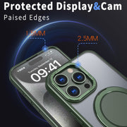 For iPhone 14 Pro 360-degree Rotating MagSafe Magnetic Holder Phone Case(Green)