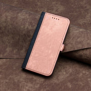 For Google Pixel 9 Pro Side Buckle Double Fold Hand Strap Leather Phone Case(Pink)