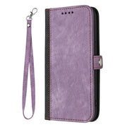 For Google Pixel 9 Side Buckle Double Fold Hand Strap Leather Phone Case(Purple)