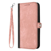 For Xiaomi Redmi K70 Side Buckle Double Fold Hand Strap Leather Phone Case(Pink)