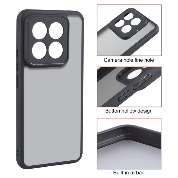 For Xiaomi 14 Pro Fine Pore Matte Black TPU + PC Phone Case