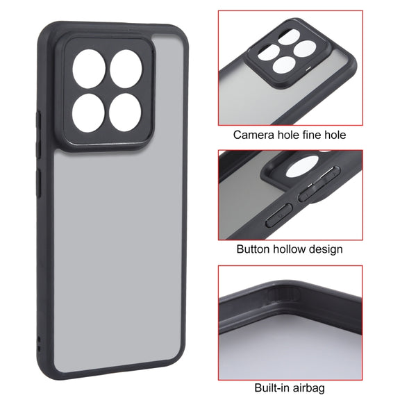 For Xiaomi 14 Pro Fine Pore Matte Black TPU + PC Phone Case