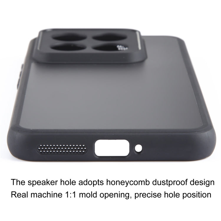 For Xiaomi 14 Pro Fine Pore Matte Black TPU + PC Phone Case