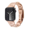 For Apple Watch Series 7 45mm Three-Bead Stainless Steel Watch Band(Rose Gold) - free shipping - PMC TechLife - Order now!