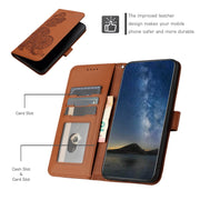 For Huawei Pura 70 Pro / Pura 70 Pro+ Datura Flower Embossed Flip Leather Phone Case(Brown)