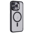 For iPhone 13 Pro Invisible Lens Holder PC + TPU Frosted MagSafe Phone Case(Black) - iPhone 13 Pro Cases by PMC TechLife | Online Shopping South Africa | PMC TechLife