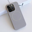 For iPhone 14 Pro MagSafe Magnetic Liquid Silicone Phone Case(Grey) - iPhone 14 Pro Cases by PMC TechLife | Online Shopping South Africa | PMC TechLife
