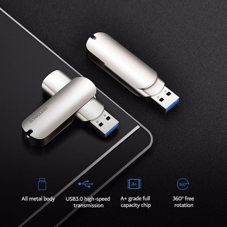 Teclast Leishen Plus Series USB3.0 Twister Flash Drive, Memory:64GB(Silver)