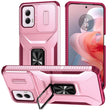 For Motorola Moto G Power 2024 Sliding Camshield Holder Phone Case(Pink + Rose Red) - Motorola Cases by PMC Jewellery | Online Shopping South Africa | PMC Jewellery | Buy Now Pay Later Mobicred