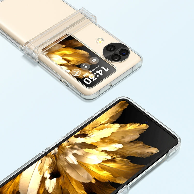 For OPPO Find N3 Flip TPU+PC Transparent Phone Case