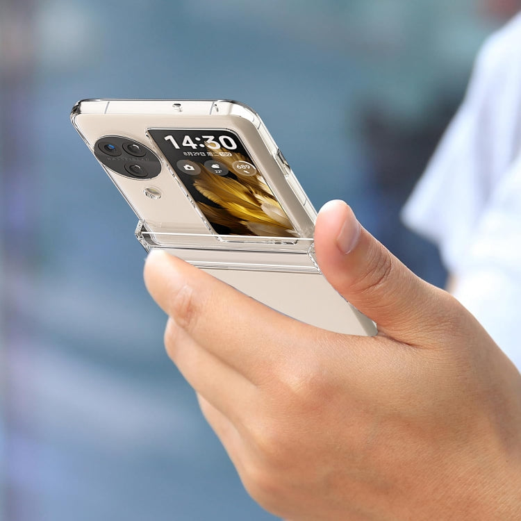 For OPPO Find N3 Flip TPU+PC Transparent Phone Case