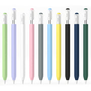 For Apple Pencil (USB-C) Transparent Jelly Stylus Protective Cover(Dark Green)