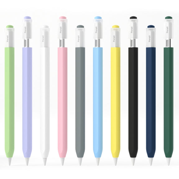 For Apple Pencil (USB-C) Transparent Jelly Stylus Protective Cover(White)