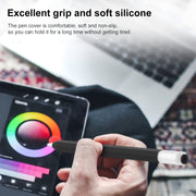 For Apple Pencil (USB-C) Transparent Jelly Stylus Protective Cover(Grey)