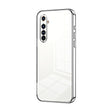 For Realme X50 Pro Transparent Plating Fine Hole Phone Case(Silver) - Realme Cases by PMC TechLife | Online Shopping South Africa | PMC TechLife
