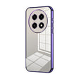 For OPPO A2 Pro Transparent Plating Fine Hole Phone Case(Purple) - A2 Pro Cases by PMC TechLife | Online Shopping South Africa | PMC TechLife | Buy Now Pay Later Mobicred