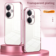 For OPPO K11 Transparent Plating Fine Hole Phone Case(Green)