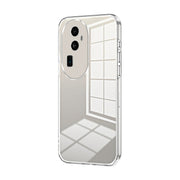 For OPPO Reno10 Pro+ Transparent Plating Fine Hole Phone Case(Transparent)