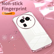 For OPPO Find X6 Pro Transparent Plating Fine Hole Phone Case(Green)