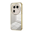 For OPPO Find X6 Transparent Plating Fine Hole Phone Case(Gold) - OPPO Cases by PMC TechLife | Online Shopping South Africa | PMC TechLife | Buy Now Pay Later Mobicred