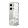 For OPPO Reno9 Pro+ Transparent Plating Fine Hole Phone Case(Transparent) - OPPO Cases by PMC TechLife | Online Shopping South Africa | PMC TechLife | Buy Now Pay Later Mobicred