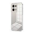 For OPPO Reno8 Transparent Plating Fine Hole Phone Case(Transparent) - OPPO Cases by PMC TechLife | Online Shopping South Africa | PMC TechLife | Buy Now Pay Later Mobicred