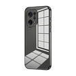 For OPPO Find X5 Transparent Plating Fine Hole Phone Case(Black) - OPPO Cases by PMC TechLife | Online Shopping South Africa | PMC TechLife | Buy Now Pay Later Mobicred