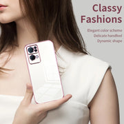 For OPPO Reno7 Pro Transparent Plating Fine Hole Phone Case(Transparent)