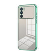 For OPPO K9 Pro Transparent Plating Fine Hole Phone Case(Green) - OPPO Cases by PMC TechLife | Online Shopping South Africa | PMC TechLife | Buy Now Pay Later Mobicred