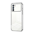 For OPPO K9 Pro Transparent Plating Fine Hole Phone Case(Silver) - OPPO Cases by PMC TechLife | Online Shopping South Africa | PMC TechLife | Buy Now Pay Later Mobicred