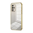 For OPPO A93s 5G Transparent Plating Fine Hole Phone Case(Gold) - OPPO Cases by PMC TechLife | Online Shopping South Africa | PMC TechLife | Buy Now Pay Later Mobicred
