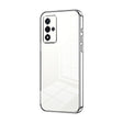 For OPPO A93s 5G Transparent Plating Fine Hole Phone Case(Silver) - OPPO Cases by PMC TechLife | Online Shopping South Africa | PMC TechLife | Buy Now Pay Later Mobicred
