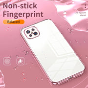 For OPPO A92s / Reno4 Z 5G Transparent Plating Fine Hole Phone Case(Transparent)