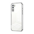 For OPPO A91 Transparent Plating Fine Hole Phone Case(Silver) - OPPO Cases by PMC TechLife | Online Shopping South Africa | PMC TechLife | Buy Now Pay Later Mobicred