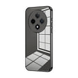 For OPPO A3 Pro Transparent Plating Fine Hole Phone Case(Black) - OPPO Cases by PMC TechLife | Online Shopping South Africa | PMC TechLife | Buy Now Pay Later Mobicred