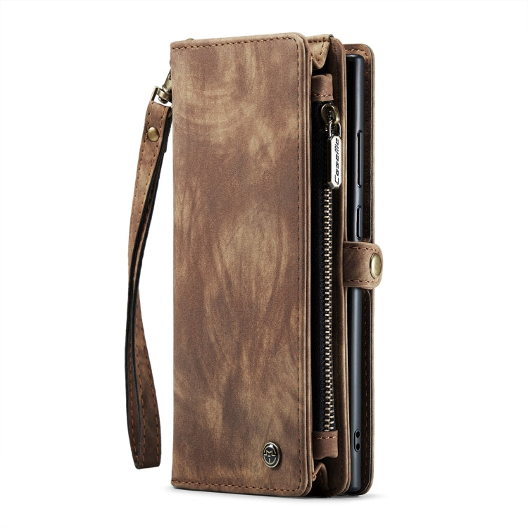 For Samsung Galaxy S24 Ultra 5G CaseMe 008 Detachable Multifunctional Leather Phone Case(Brown)