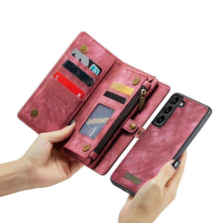 For Samsung Galaxy S24+ 5G CaseMe 008 Detachable Multifunctional Leather Phone Case(Red)