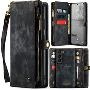 For Samsung Galaxy S24+ 5G CaseMe 008 Detachable Multifunctional Leather Phone Case(Black)