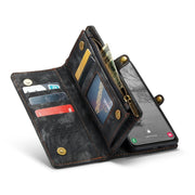 For Samsung Galaxy S24+ 5G CaseMe 008 Detachable Multifunctional Leather Phone Case(Black)