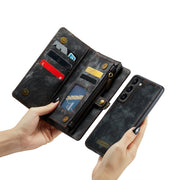 For Samsung Galaxy S24+ 5G CaseMe 008 Detachable Multifunctional Leather Phone Case(Black)