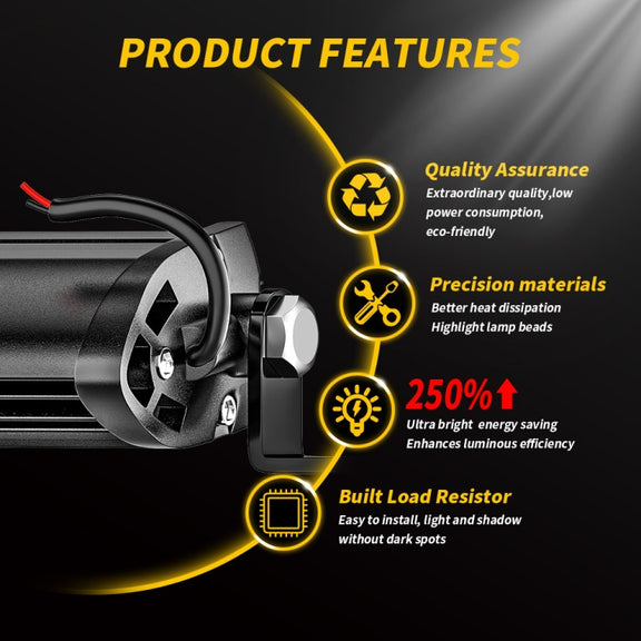 9-30V 12W 6000K Car LED Work Light(White Light)