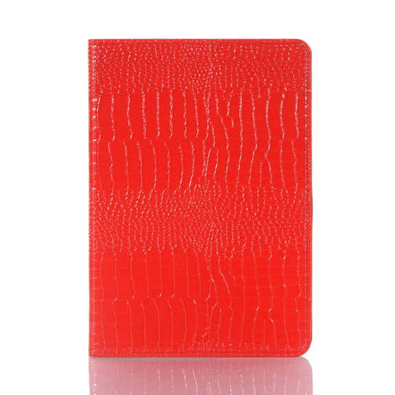 For Samsung Galaxy Tab S9 FE Crocodile Texture Leather Tablet Case(Red)