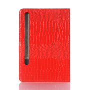 For Samsung Galaxy Tab S9 FE Crocodile Texture Leather Tablet Case(Red)