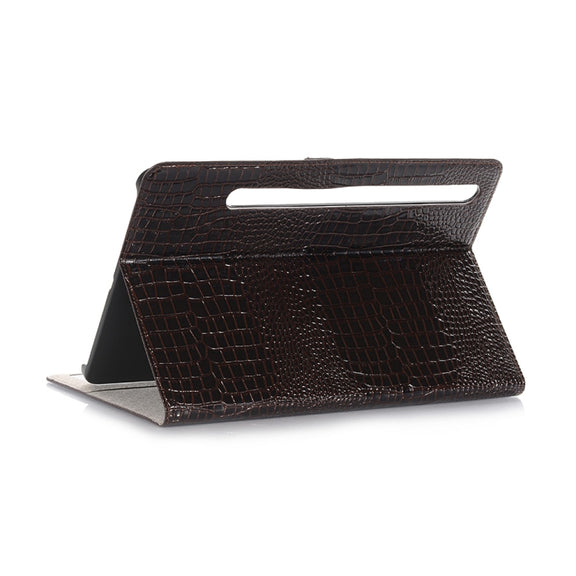 For Samsung Galaxy Tab S9 FE Crocodile Texture Leather Tablet Case(Black)